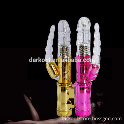 DR006/2015 multi-function girls masturbation insert vagina anal beads vibrator